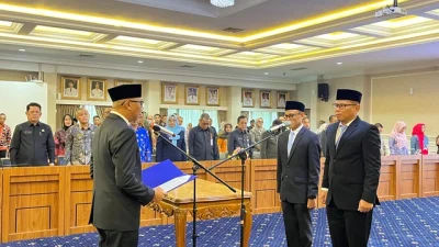 Gubernur Lampung Lantik Kepala Bappeda dan BKD