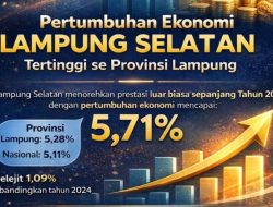 Ekonomi Lampung Selatan Tumbuh 5,71 Persen